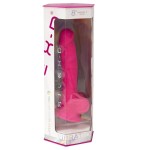 SILEXD - REALISTISCHER PENIS MODELL 18 ROSA VIBRATION + FERNBEDIENUNG LRS